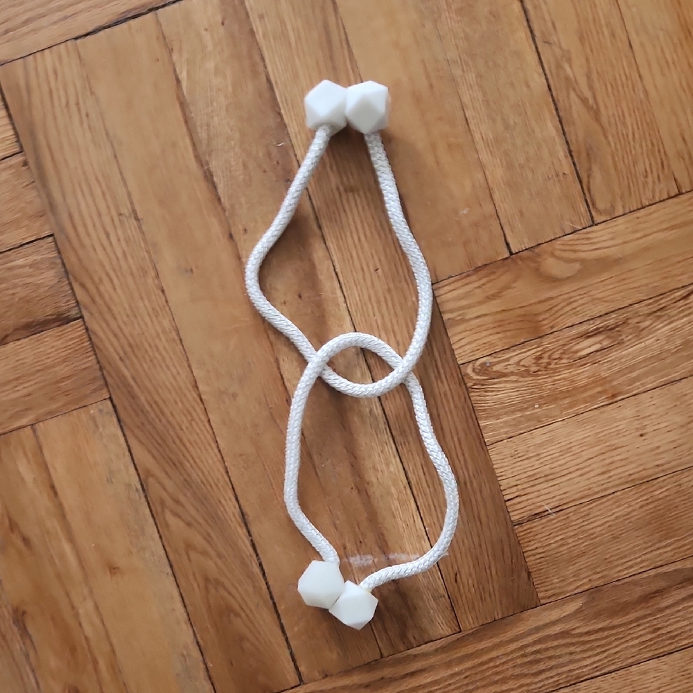 Elegant White Curtain Tiebacks